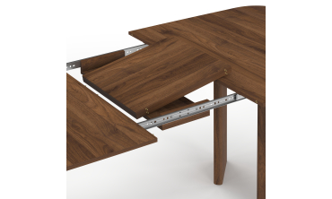 Table à manger extensible Cassia 160-200cm effet noyer