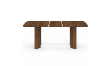 Table à manger extensible Cassia 160-200cm effet noyer