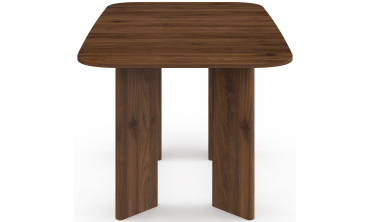 Table à manger extensible Cassia 160-200cm effet noyer