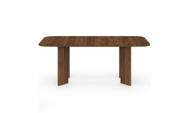 Table à manger extensible Cassia 160-200cm effet noyer