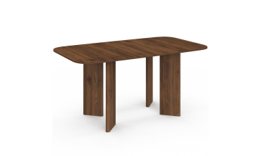 Table à manger extensible Cassia 160-200cm effet noyer