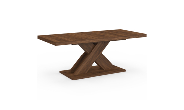 Table à manger extensible Alexia effet noyer 160-200cm