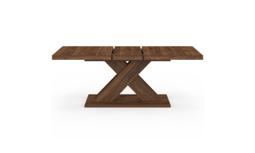 Table à manger extensible Alexia effet noyer 160-200cm