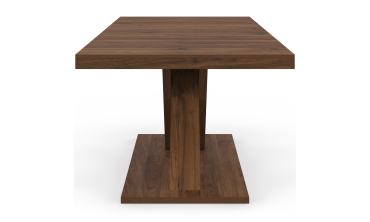 Table à manger extensible Alexia effet noyer 160-200cm