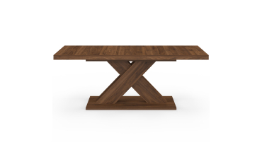 Table à manger extensible Alexia effet noyer 160-200cm