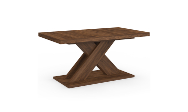 Table à manger extensible Alexia effet noyer 160-200cm