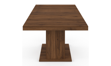 Table à manger extensible Tania effet noyer 160-200cm