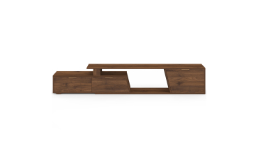 Meuble TV extensible Livona effet noyer 180-270cm