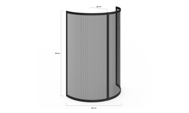 Grille de protection pare-feu pour poêle
