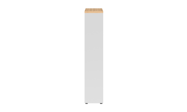 Etagère range épices à roulettes blanc et bois