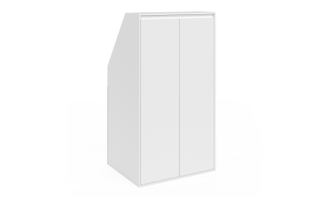 Armoire sous pente Tom 2 portes blanches
