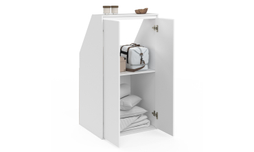 Armoire sous pente Tom 2 portes blanches