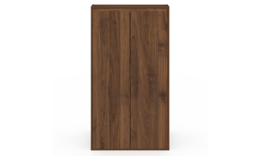 Armoire sous pente Tom 2 portes effet noyer