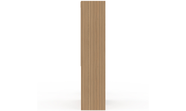 Dressing Faustine extensible 120-180cm 5 tiroirs effet lattes