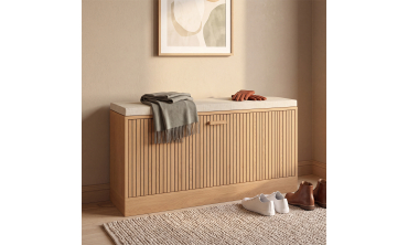 Banc d'entrée Faustine range chaussures