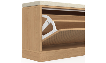 Banc d'entrée Faustine range chaussures