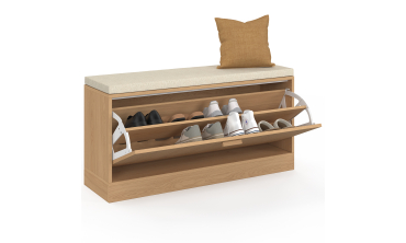 Banc d'entrée Faustine range chaussures