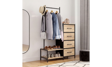 Commode penderie Iris 4 tiroirs