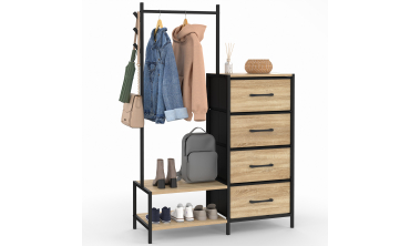 Commode penderie Iris 4 tiroirs