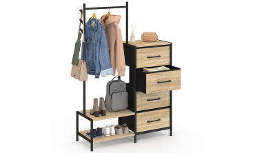 Commode penderie Iris 4 tiroirs