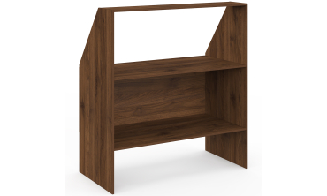 Etagère de rangement sous pente Jeanne effet noyer