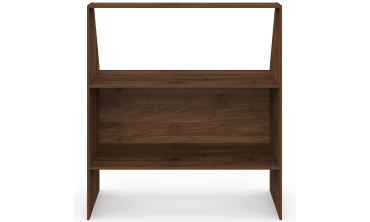 Etagère de rangement sous pente Jeanne effet noyer