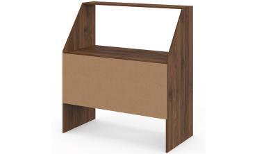 Etagère de rangement sous pente Jeanne effet noyer
