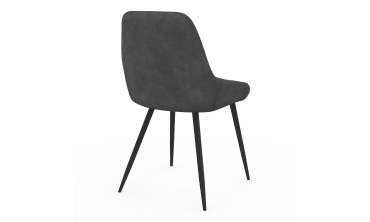 Chaises Olivia velours mix couleurs (crème, gris, terracotta) pieds métal - lot de 6