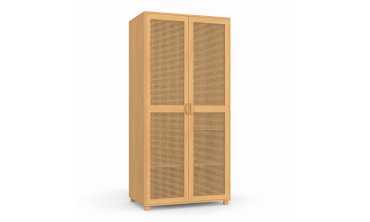 Armoire Eve 2 portes cannage
