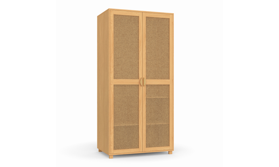 Armoire Eve 2 portes cannage