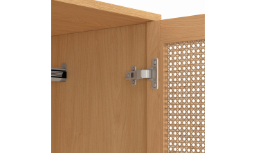 Armoire Eve 2 portes cannage