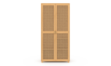 Armoire Eve 2 portes cannage
