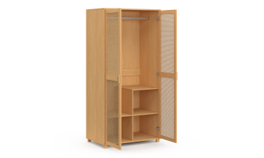 Armoire Eve 2 portes cannage