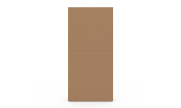 Armoire Yulia 2 portes avec étagères effet hêtre et blanc
