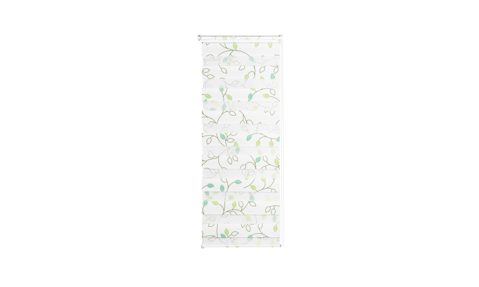 Store enrouleur Zebra 50x150cm fleurs vertes