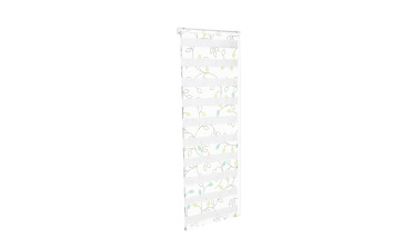 Store enrouleur Zebra 50x150cm fleurs vertes
