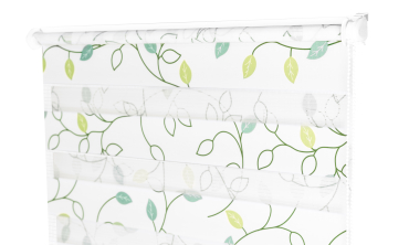 Store enrouleur Zebra 50x150cm fleurs vertes
