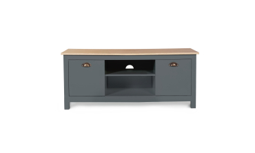 Meuble TV Ninon bois et gris L113cm