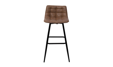 Tabourets de bar Irina simili marron - lot de 4