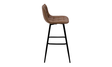 Tabourets de bar Irina simili marron - lot de 4