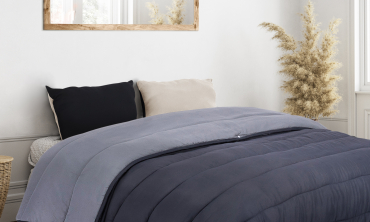 Couette thermorégulatrice 500GSM grise - 220x240cm