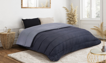 Couette thermorégulatrice 500GSM grise - 220x240cm