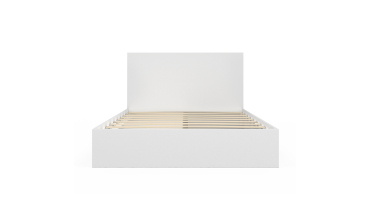 Lit Orem 140x190cm blanc tiroir coulissant