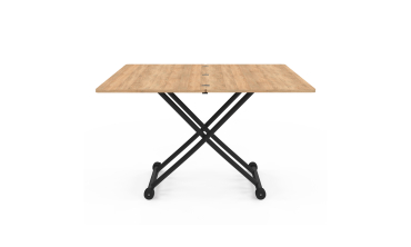 Table basse dinatoire Tribeca hauteur ajustable effet bois