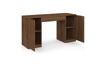 Bureau Faustine plateau relevable effet lattes noyer