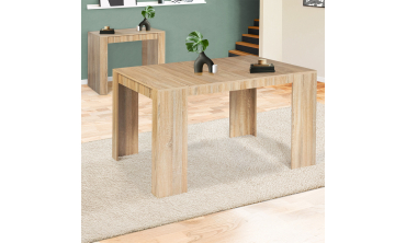 Console-table à manger extensible Nora bois 140cm
