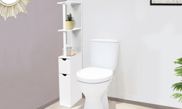 Colonne salle de bain blanche 118cm