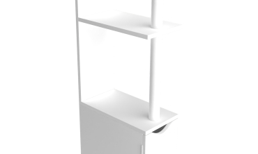 Colonne salle de bain blanche 118cm