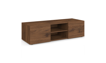 Meuble TV Kléa effet noyer 113cm