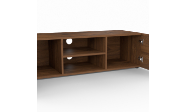 Meuble TV Kléa effet noyer 113cm